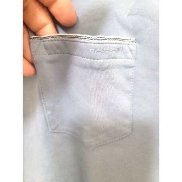 Tahari Men's Blue Polo Shirt With Chest Pocket & Button-Up Collar - Picture 4 of 9